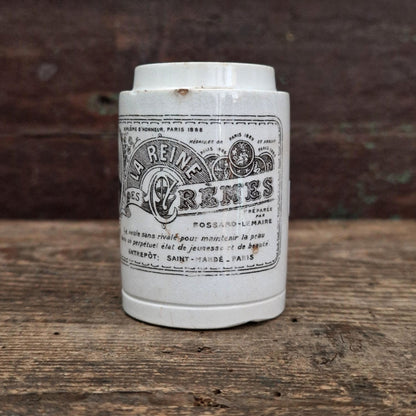 Ancien pot publicitaire « La Reine des Crèmes »