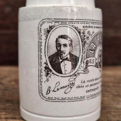 Ancien pot publicitaire « La Reine des Crèmes »