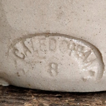 Advertising cream pot "Galloway Preserved Cream"