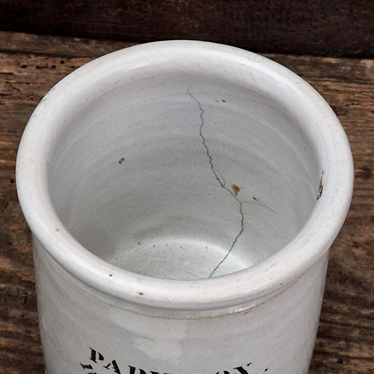 Rare pot « Papillon - Rue Montmartre, Paris » - XIXe