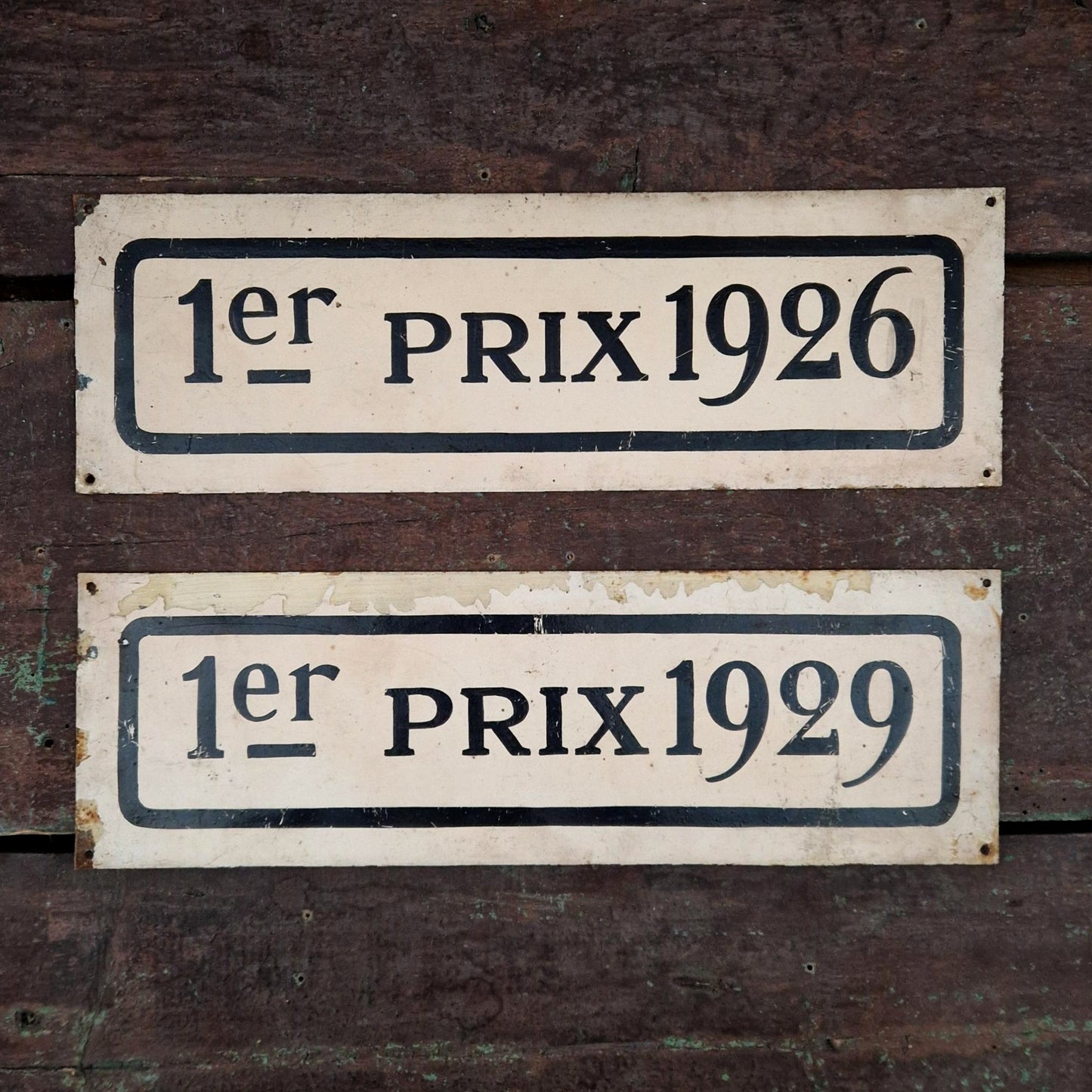 Plaque de récompense ancienne « 1er Prix 1926, 1929 »