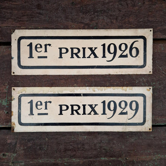 Plaque de récompense ancienne « 1er Prix 1926, 1929 »
