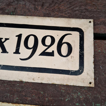 Plaque de récompense ancienne « 1er Prix 1926, 1929 »