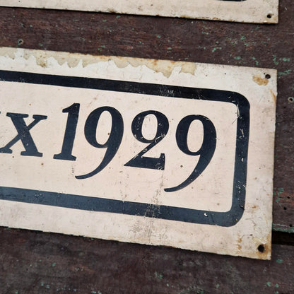 Plaque de récompense ancienne « 1er Prix 1926, 1929 »