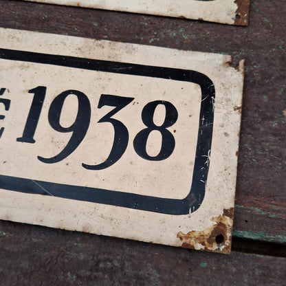Plaque de récompense « Recommandé 1937, 1938 »