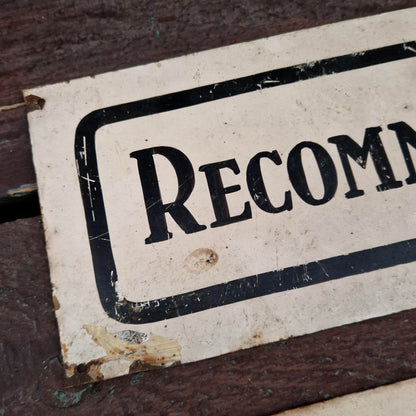 Plaque de récompense « Recommandé 1934, 1935 »