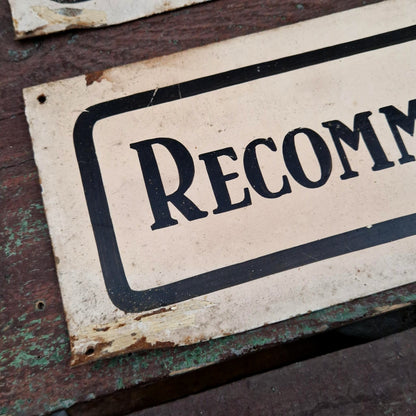 Plaque de récompense « Recommandé 1934, 1935 »