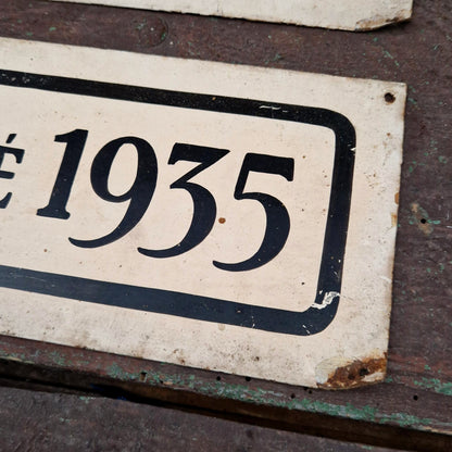 Plaque de récompense « Recommandé 1934, 1935 »