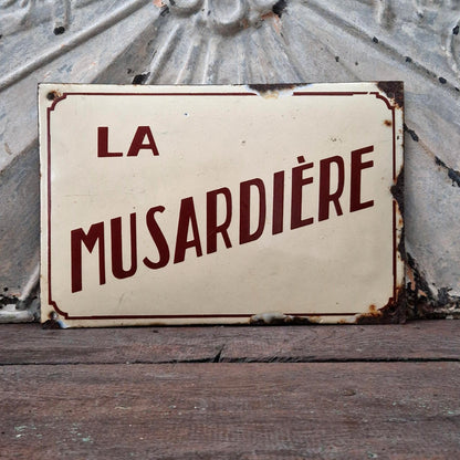 Plaque émaillée de Villa « La Musardière »