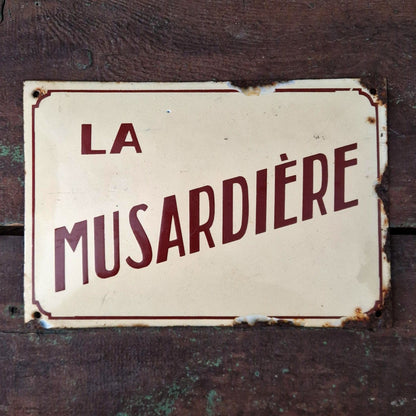 Plaque émaillée de Villa « La Musardière »