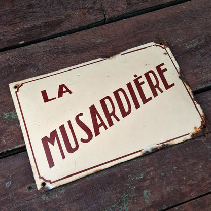 Plaque émaillée de Villa « La Musardière »