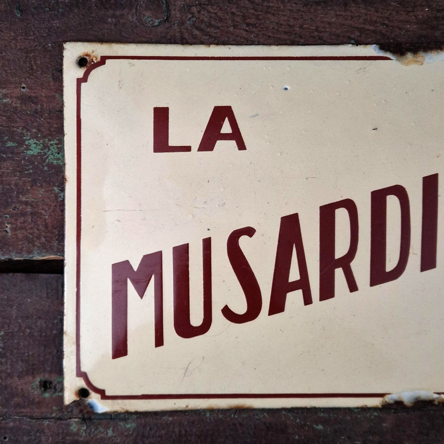 Plaque émaillée de Villa « La Musardière »