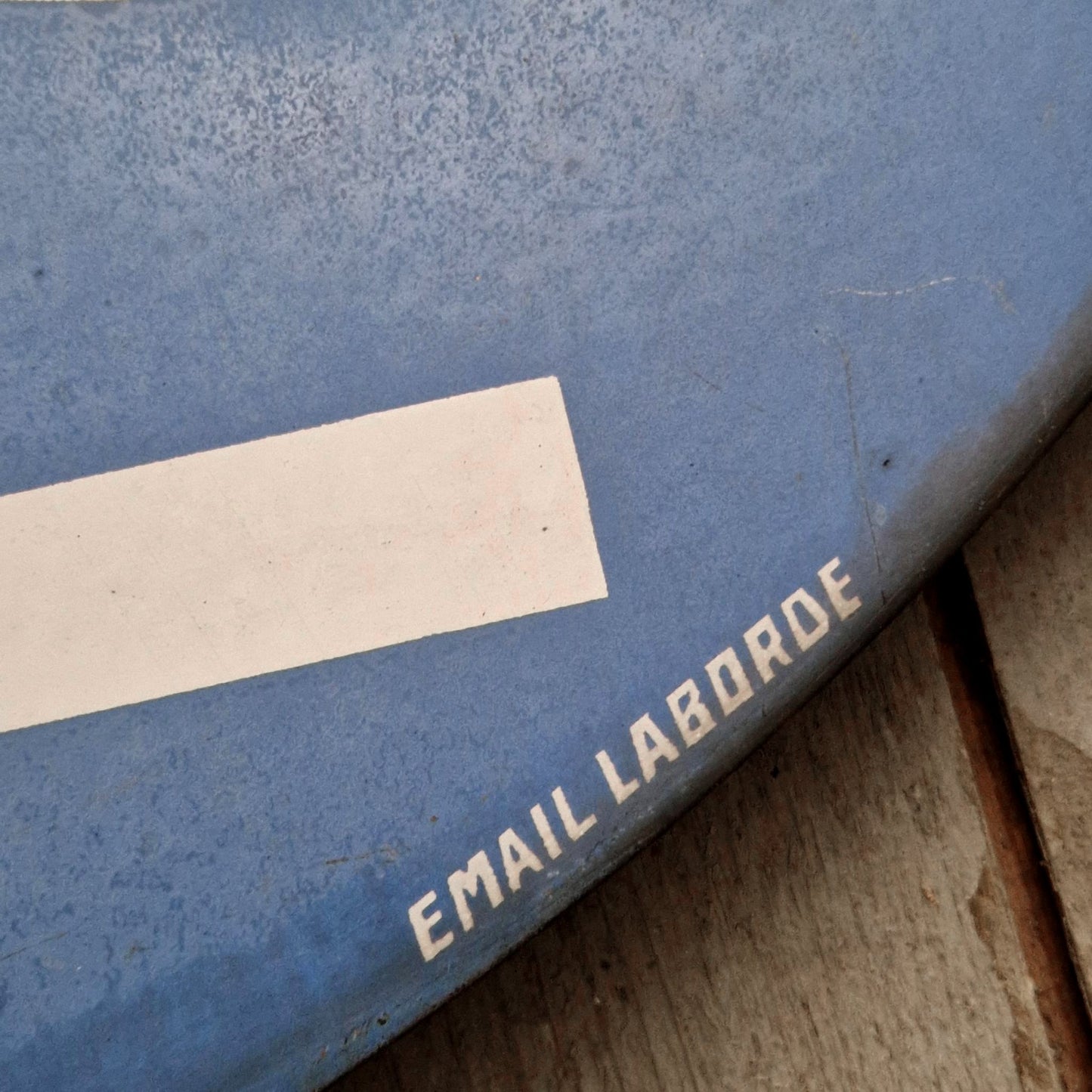Plaque émaillée « W-C » XXL - Émail Laborde