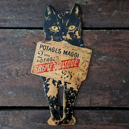 Rare publicité Chat « Potages Maggi - Crème de Bisque »