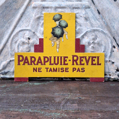 Pancarte publicitaire « Parapluie-Revel - Ne Tamise Pas »