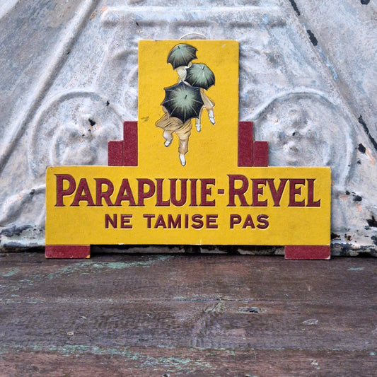 Pancarte publicitaire « Parapluie-Revel - Ne Tamise Pas »