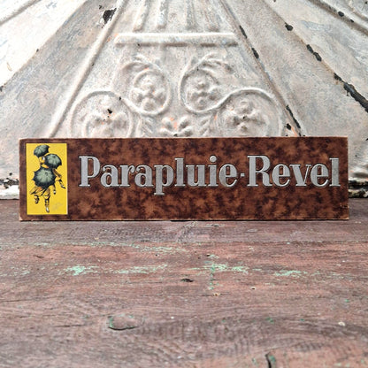 Carton publicitaire de comptoir « Parapluie-Revel »