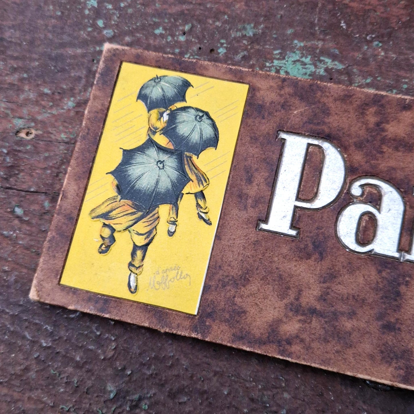 Carton publicitaire de comptoir « Parapluie-Revel »