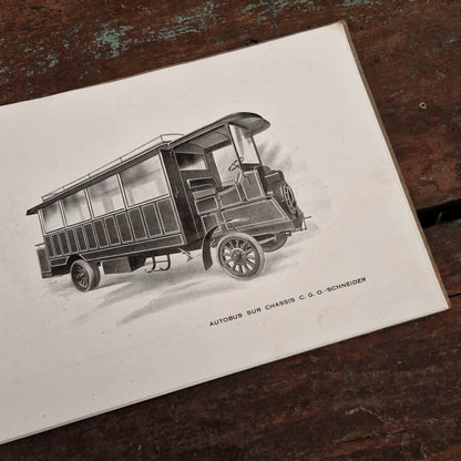 Rare catalogue de véhicules utilitaires publicitaires - Vers 1920
