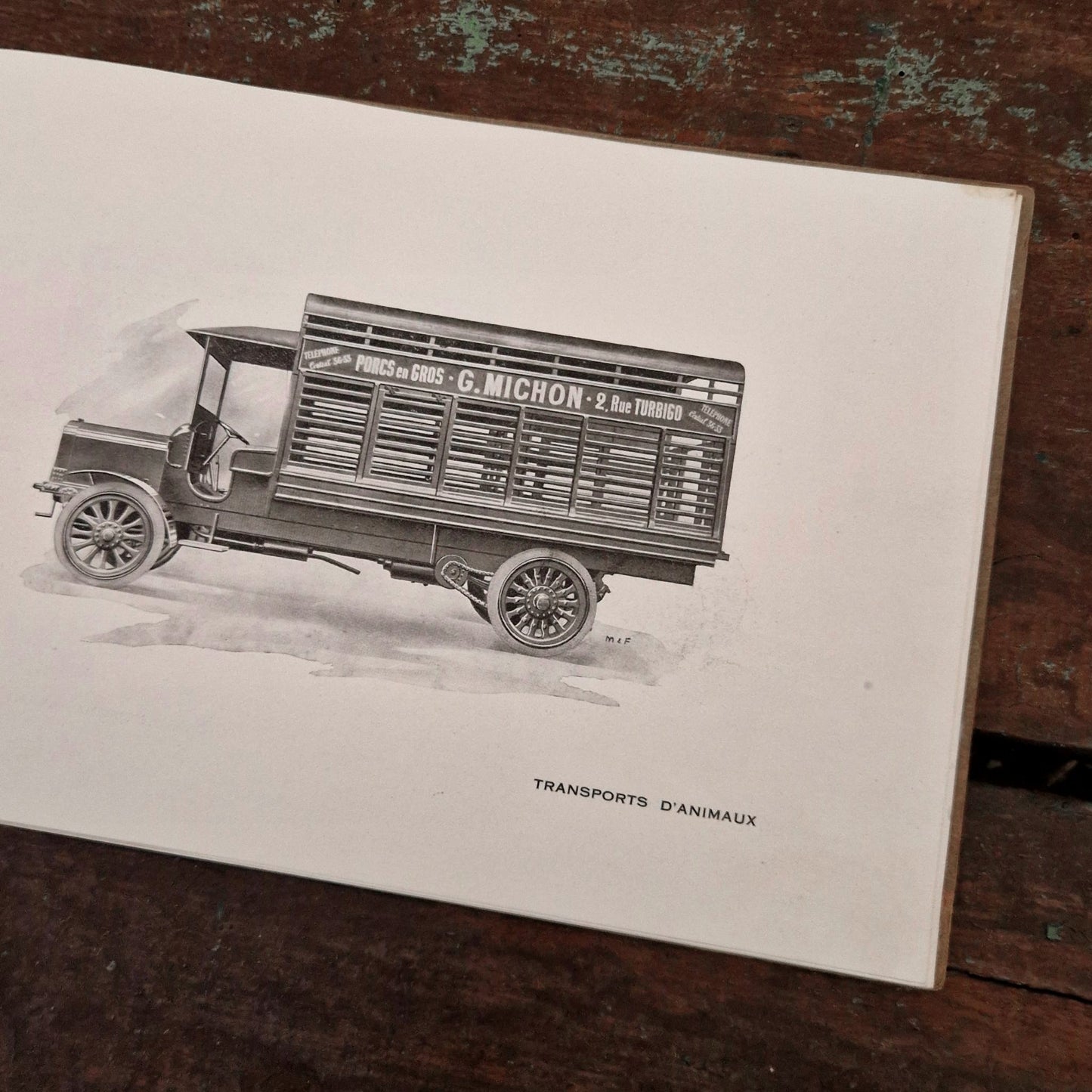 Rare catalogue de véhicules utilitaires publicitaires - Vers 1920