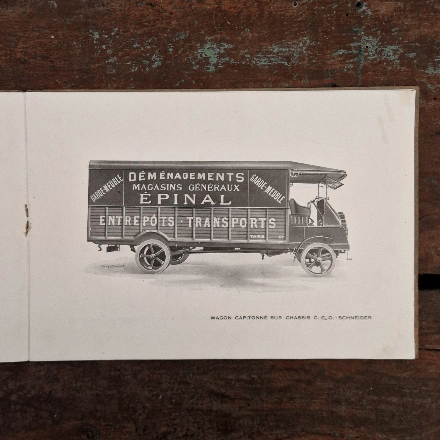 Rare catalogue de véhicules utilitaires publicitaires - Vers 1920