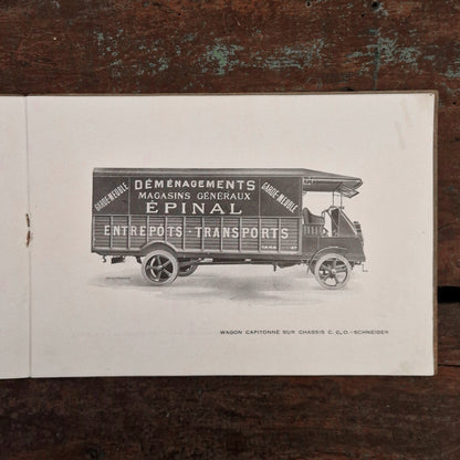 Rare catalogue de véhicules utilitaires publicitaires - Vers 1920