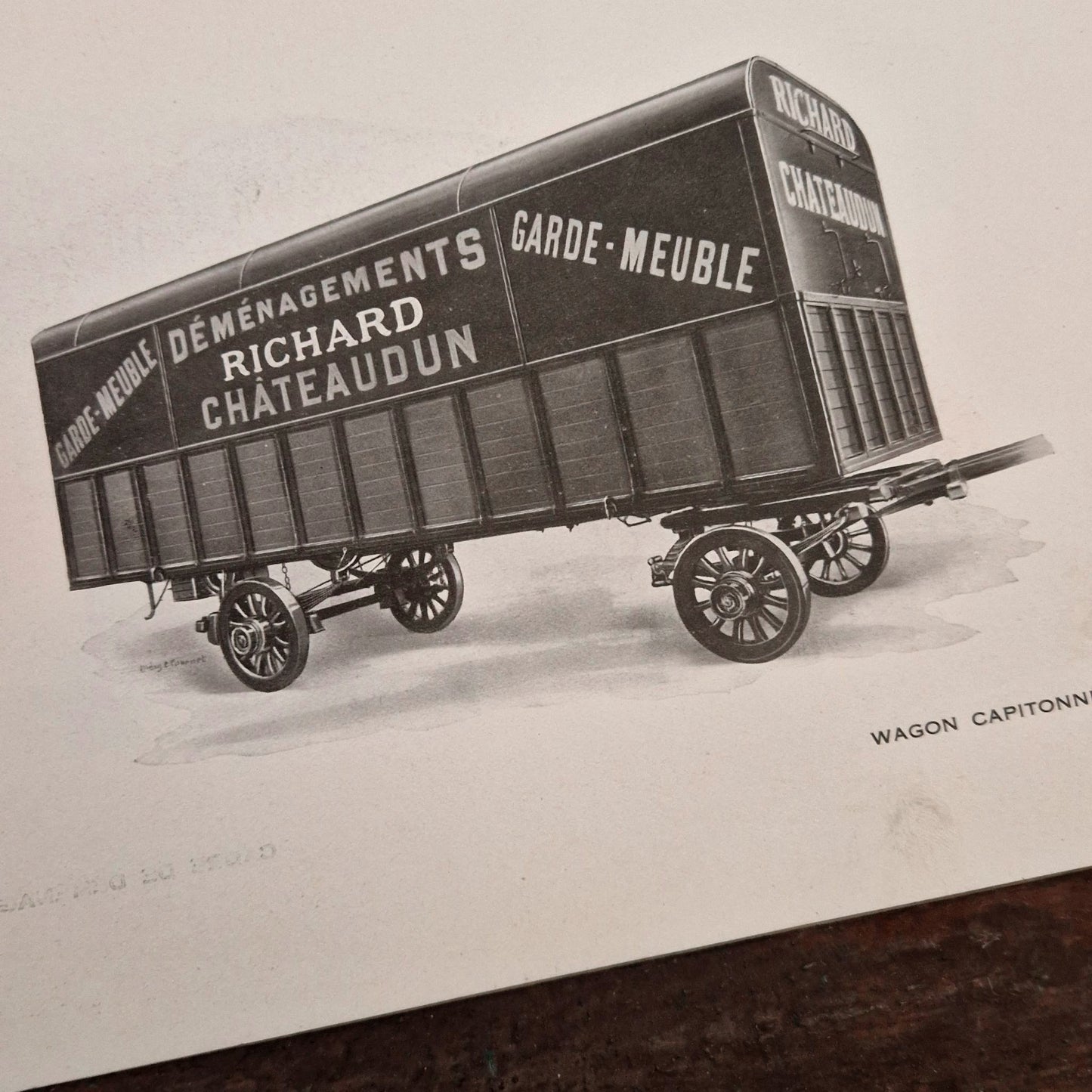 Rare catalogue de véhicules utilitaires publicitaires - Vers 1920