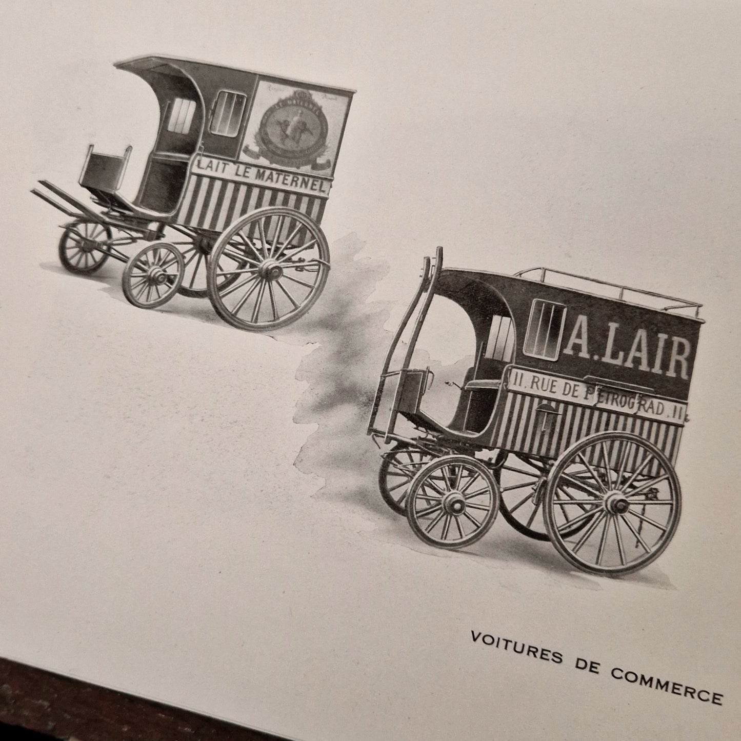 Rare catalogue de véhicules utilitaires publicitaires - Vers 1920