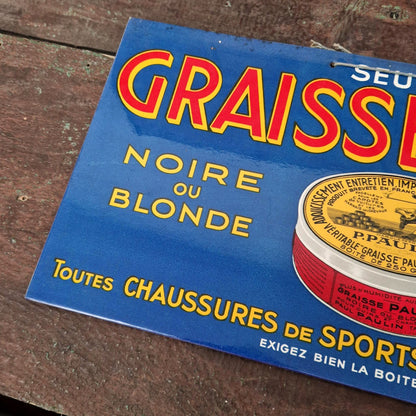 Carton publicitaire ancien « Graisse Paulin » - Cirage