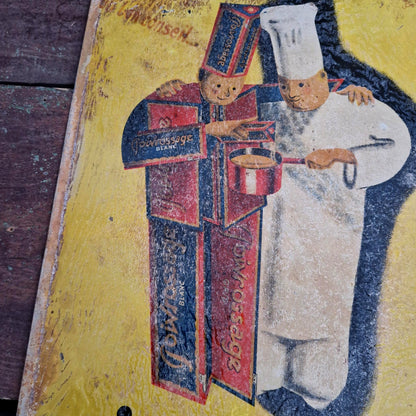Tôle lithographiée publicitaire « Poivrossage - Le Poivre Véritable »