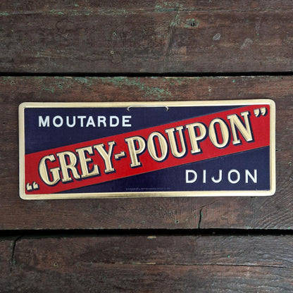 Rare carton publicitaire « Moutarde Grey-Poupon Dijon »