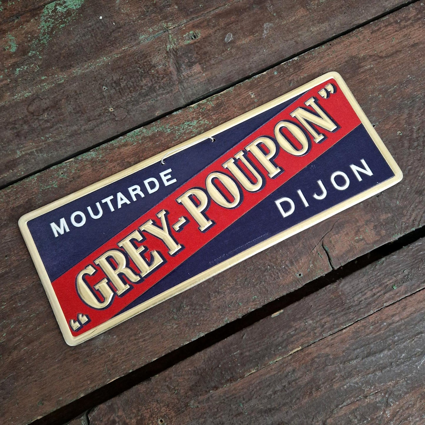 Rare carton publicitaire « Moutarde Grey-Poupon Dijon »