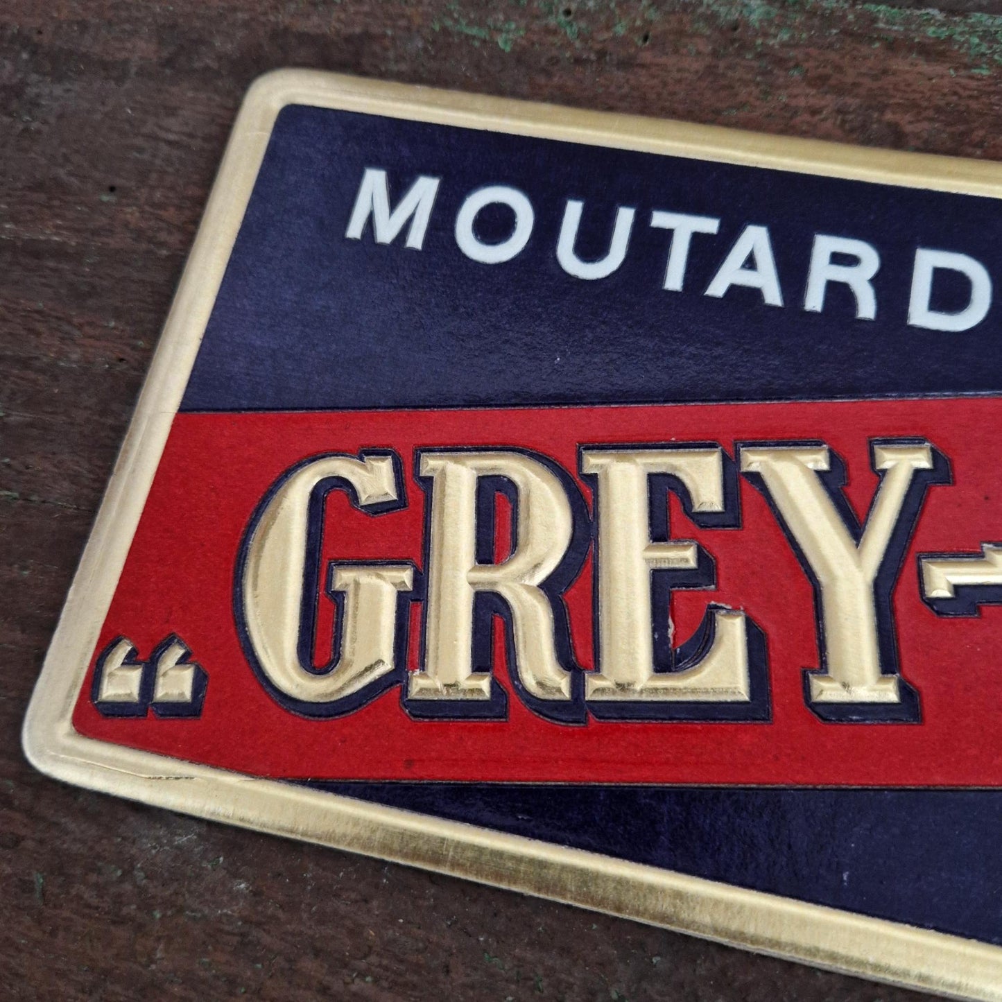Rare carton publicitaire « Moutarde Grey-Poupon Dijon »