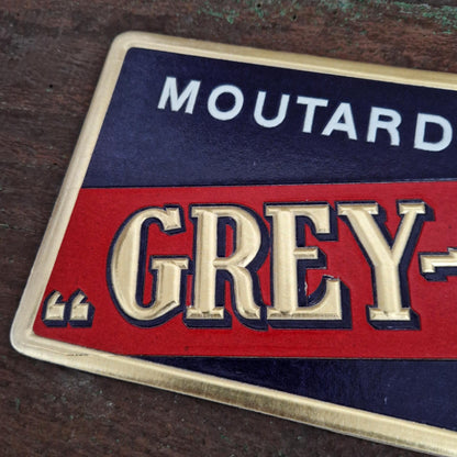 Rare carton publicitaire « Moutarde Grey-Poupon Dijon »
