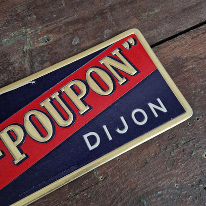 Rare carton publicitaire « Moutarde Grey-Poupon Dijon »