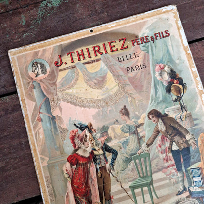 Carton pub « J. Thiriez - Cordonnet à la Tête de Cheval »
