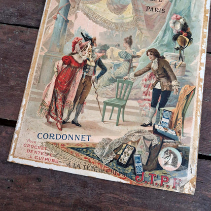 Carton pub « J. Thiriez - Cordonnet à la Tête de Cheval »