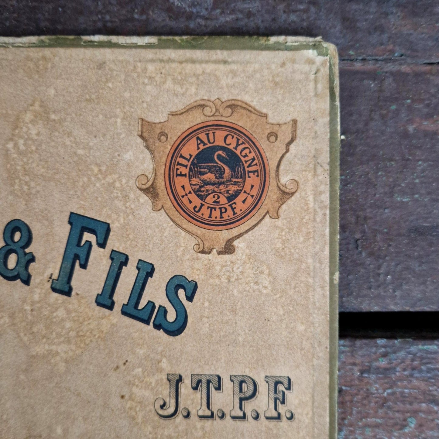 Carton publicitaire ancien « J. Thiriez Père & Fils » - Lille / Paris