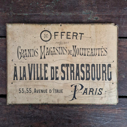 « Grands Magasins - À la Ville de Strasbourg » - Paris, 1893