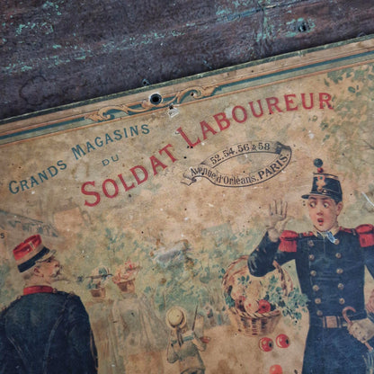 Carton « Grands Magasins du Soldat Laboureur - Paris », XIXe