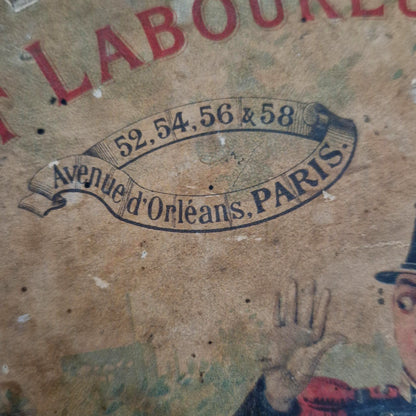 Carton « Grands Magasins du Soldat Laboureur - Paris », XIXe