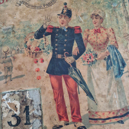 Carton « Grands Magasins du Soldat Laboureur - Paris », XIXe