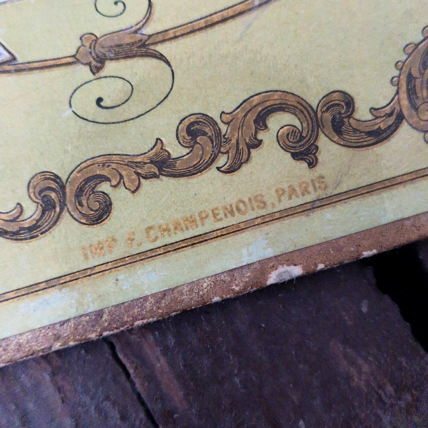 Rare carton publicitaire « Chocolat Lombart »,  Vers 1900