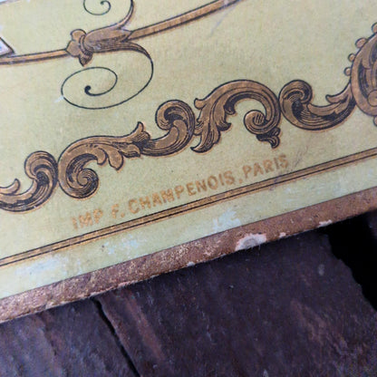 Rare carton publicitaire « Chocolat Lombart »,  Vers 1900