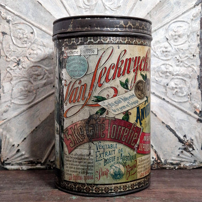 Rare grande boîte d'épicerie « Pélican Rouge » - 1899
