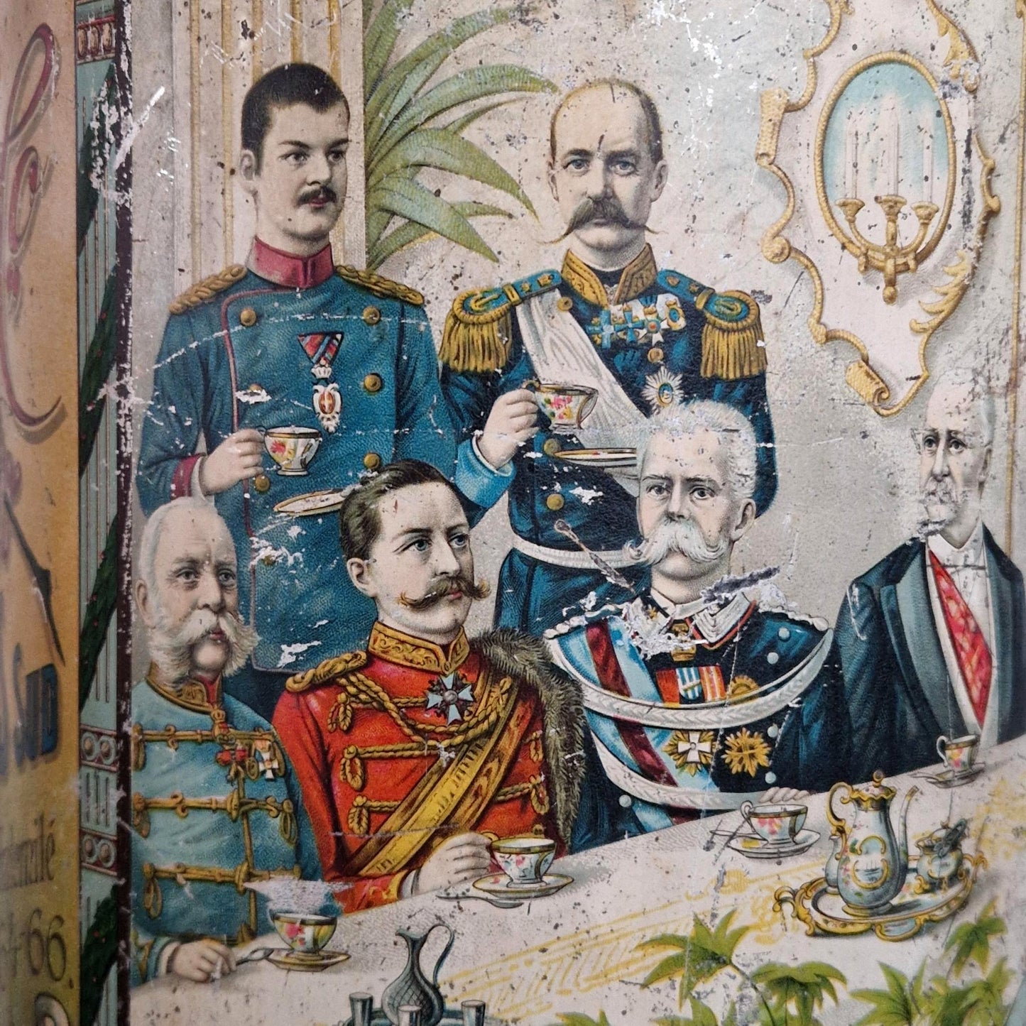 Rare grande boîte d'épicerie « Pélican Rouge » - 1899