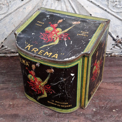 Ancienne boîte distributeur de comptoir « Krema » - Jean d'Ylen