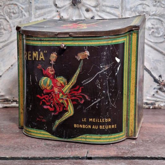 Ancienne boîte distributeur de comptoir « Krema » - Jean d'Ylen