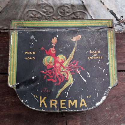 Ancienne boîte distributeur de comptoir « Krema » - Jean d'Ylen