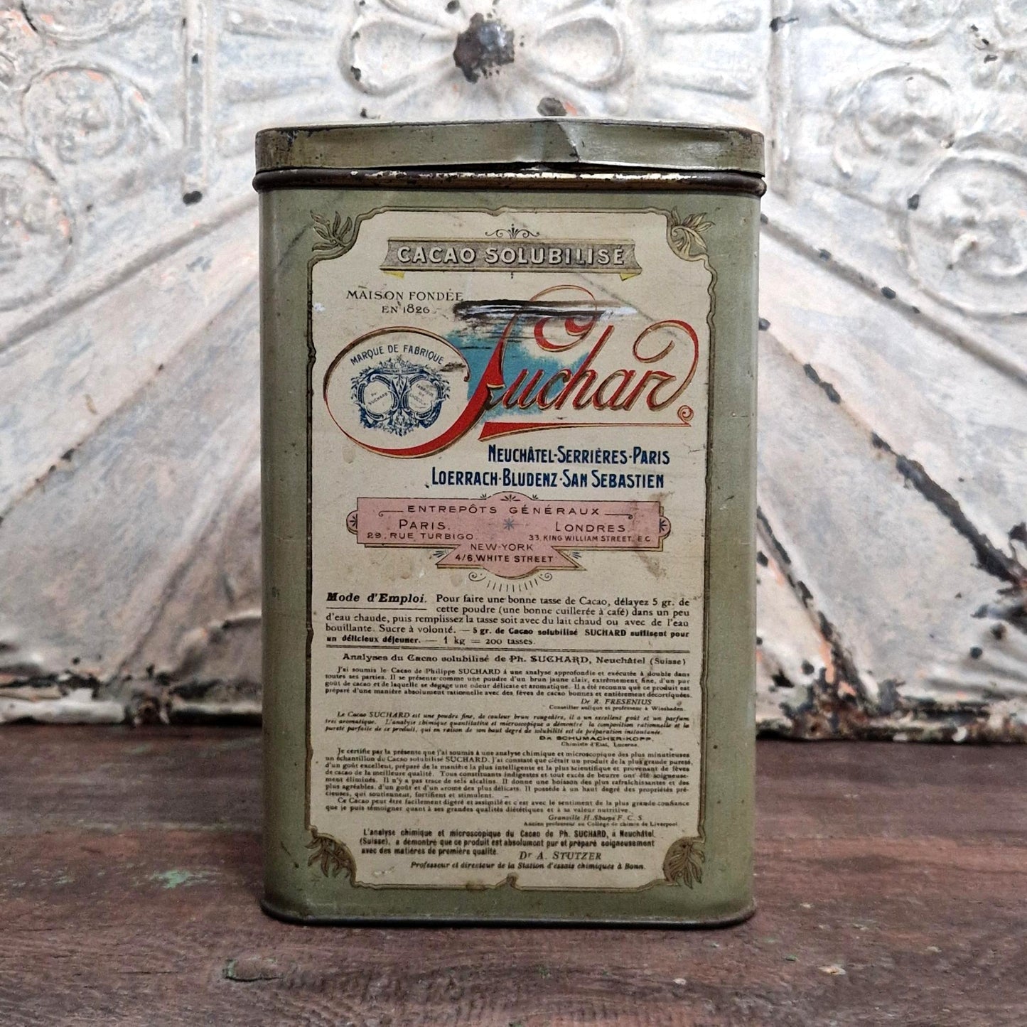 Boîte tôle XXL « Cacao Suchard N°283 »